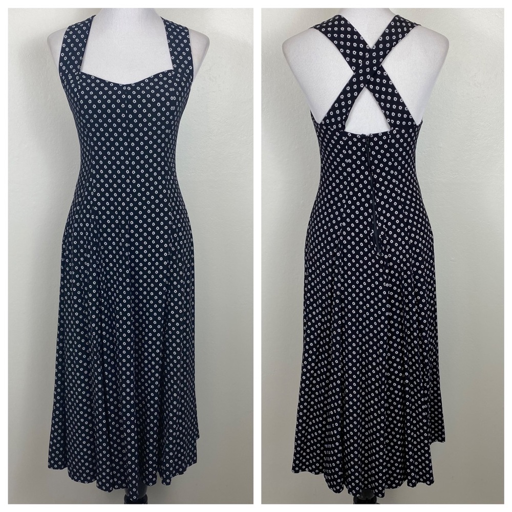 Vintage 90’s Contempo Casuals Ditsy Floral Midi Dress